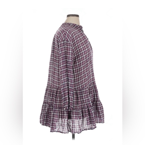 The Great The Timber Dress in Burgundy Plaid - Size Medium - Picture 5 of 9
